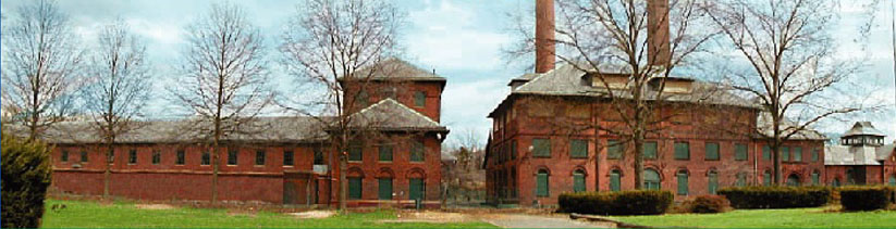 The Hackensack Water Works as seen from Elm St in Oradell